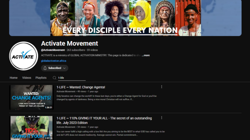 Activate Youtube Channel